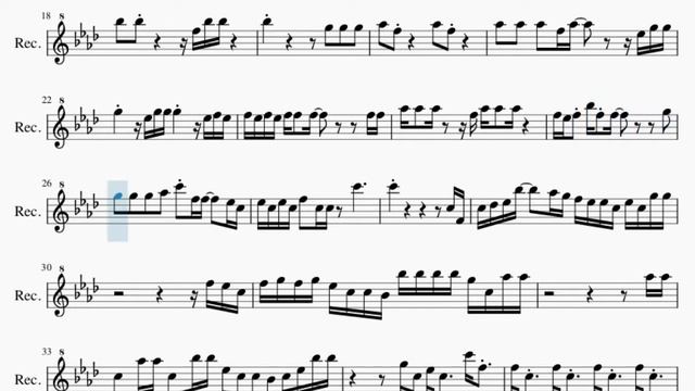 Recorder Sheet Music: How to play 24K Magic by Bruno Mars смотреть онлайн