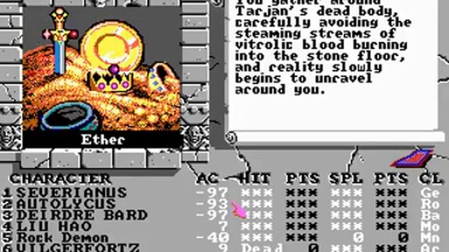 Bard's Tale III - Thief of Fate - game ending смотреть онлайн
