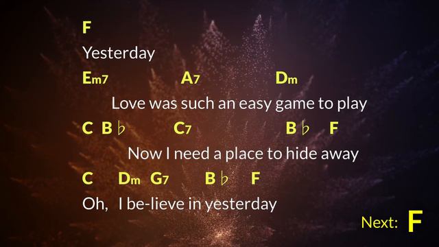 Yesterday (Billie Eilish) Lyric Based Play Along смотреть онлайн