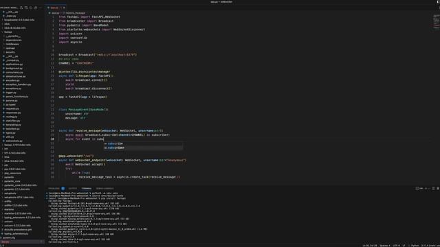 fastAPI multiple WebSocket connection смотреть онлайн