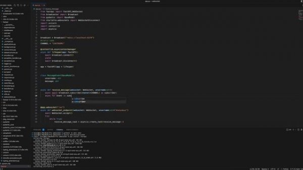 fastAPI multiple WebSocket connection