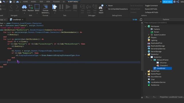 Roblox Studio - Player Frame смотреть онлайн