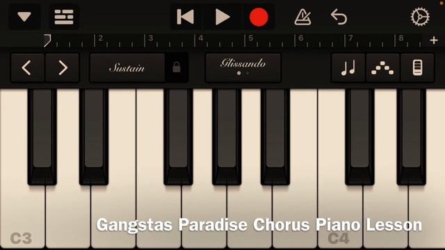 Gangstas Paradise Chorus Piano Lesson смотреть онлайн