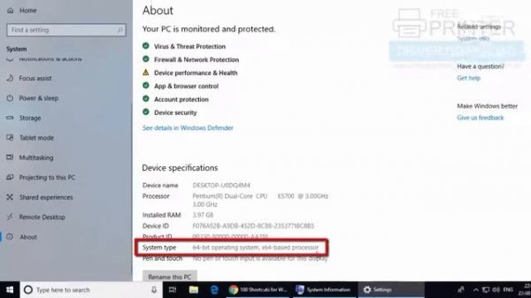 How to check whether my Windows 10 is 32 bit or 64 bit
