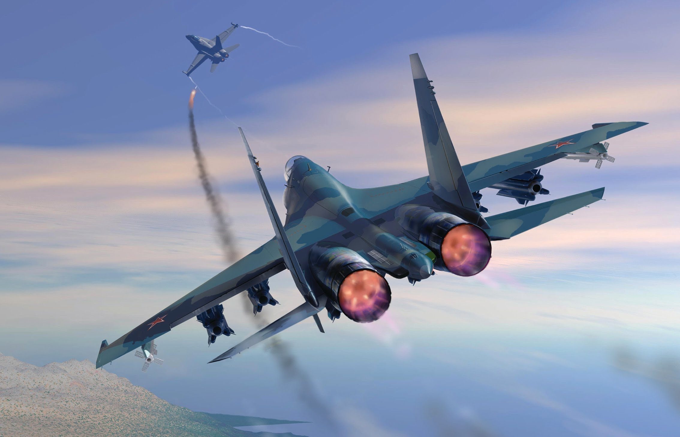 Два истребителя МиГ-29 круто 