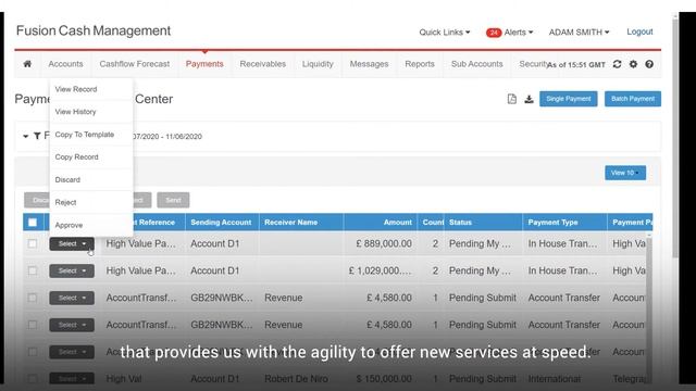 Fusion Cash Management Demo Video смотреть онлайн