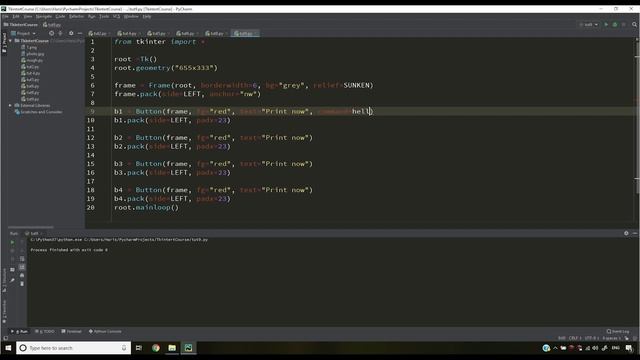 Packing Buttons In Tkinter | Python Tkinter GUI Tutorial In Hindi #9 смотреть онлайн