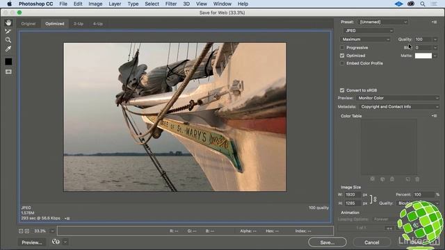 Learning Adobe Photoshop| Lecture 057| Exporting images for the web смотреть онлайн