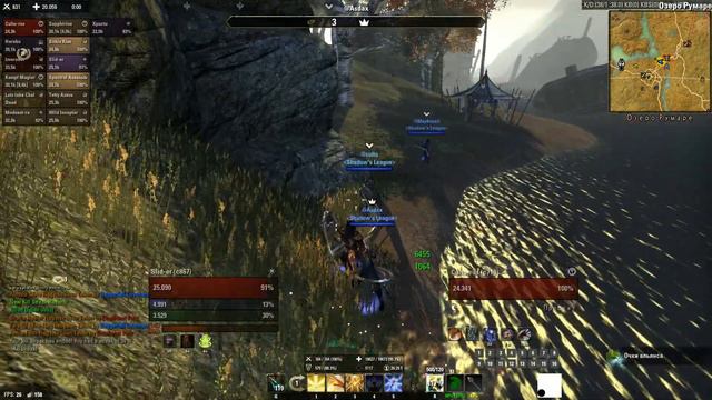 Elder Scrolls Online Рейд Shadow`s League 22.11.2017 (Часть 1), игра на хиле смотреть онлайн