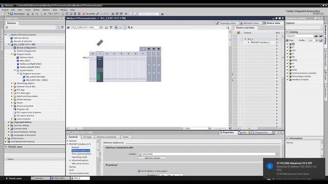 TIA V15.1 Modbus TCP/IP Communication with PLCSIM смотреть онлайн
