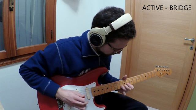 ACTIVE vs PASSIVE pickups: EMG DG20 vs Fender Eric Johnson on a Fender Stratocaster '57 replica смотреть онлайн