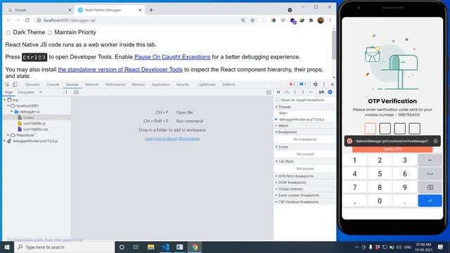 React Native Tutorial | Passing Data from One screen to Another | Debug React Native Project смотреть онлайн