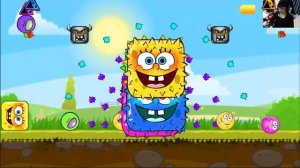 RED BALL 4 (AMONG US + SPONGE BOB) BALL 'FUSION BATTLE' with 6 COLOR SPONGEBOB BOSSES VOLUME 1 & 5