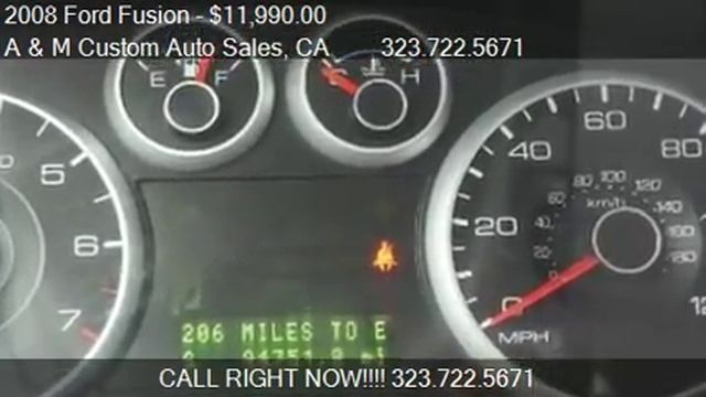 2008 Ford Fusion V6 SEL - for sale in Los Angeles, CA 90022 смотреть онлайн