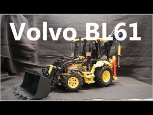 Лего Экскаватор-погрузчик Volvo BL61/Lego Backhoe loader Volvo BL61