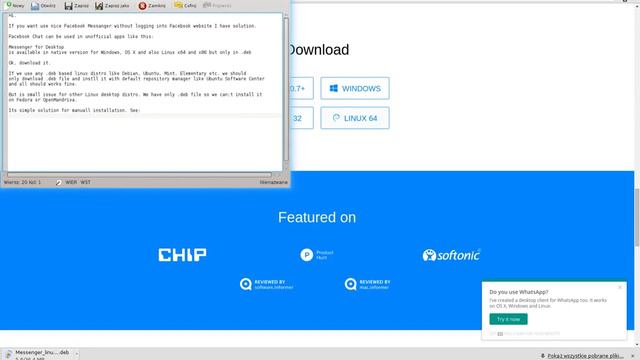 Facebook Messenger for Desktop Linux [Native] смотреть онлайн