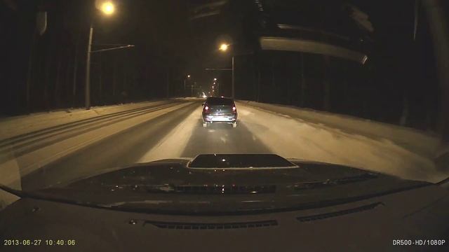 BlackVue DR500-HD пример записи ночью смотреть онлайн