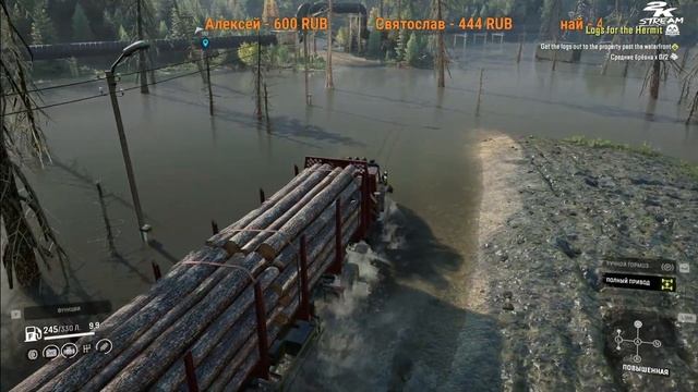 SnowRunner - Карта «Green_valley».#3 Автор: Butters009 смотреть онлайн
