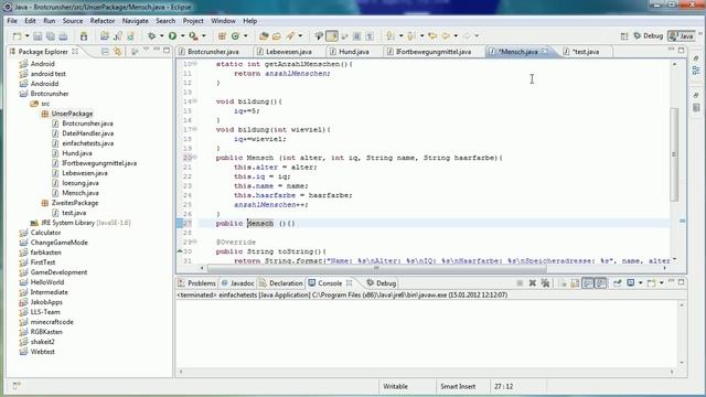 Java Tutorial 53 - Packages und Sichtbarkeit mit protected und Package Private смотреть онлайн