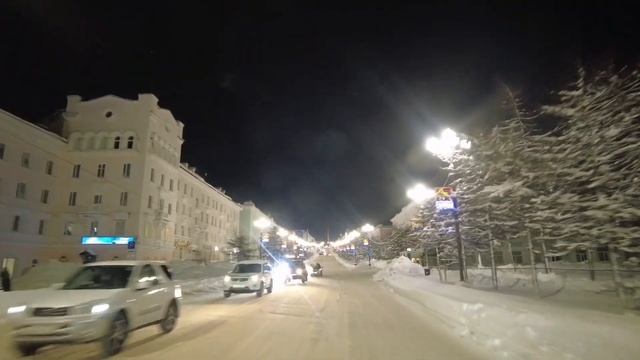 Магадан. По снежному проспекту Ленина. #магадан#магаданскаяобласть#колыма#Ленина смотреть онлайн