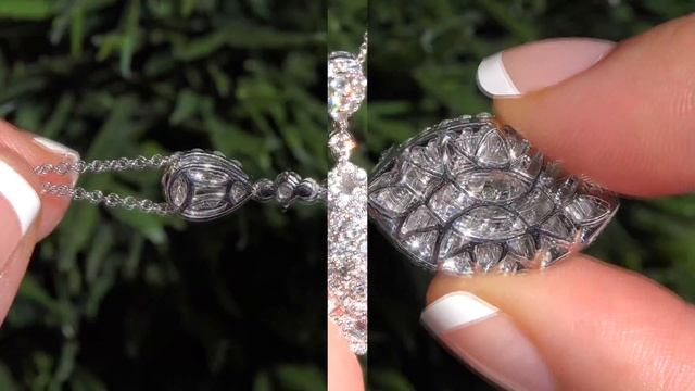 Certified White Diamond Pendant Necklace 18k White Gold 2.26 TCW - C1043 смотреть онлайн