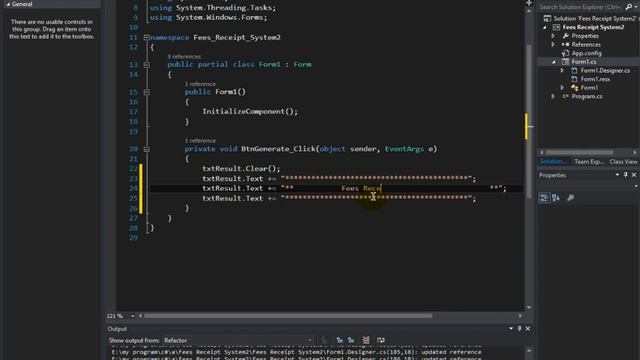 how to create Fees Receipt System in C# смотреть онлайн