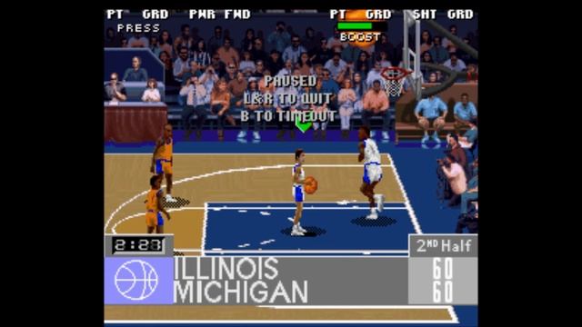 College Slam (SNES)- Michigan Gameplay 2/2 смотреть онлайн