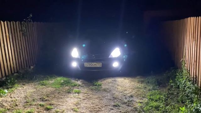 Демонстрация в ночное время ламп Novsight N15 в птф и ближний/дальний свет Novsight N20 - 2 часть