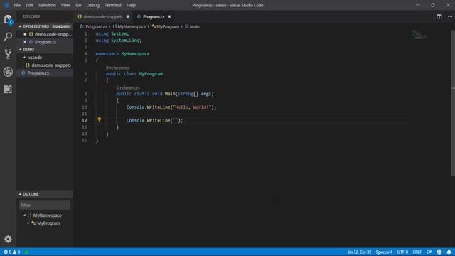 How to create code snippets for Visual Studio Code смотреть онлайн