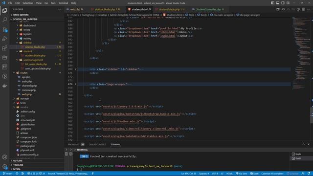 Add page student list School Laravel 9 | School Management смотреть онлайн