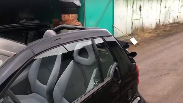Smart 450 cabrio. пробег 48000км смотреть онлайн