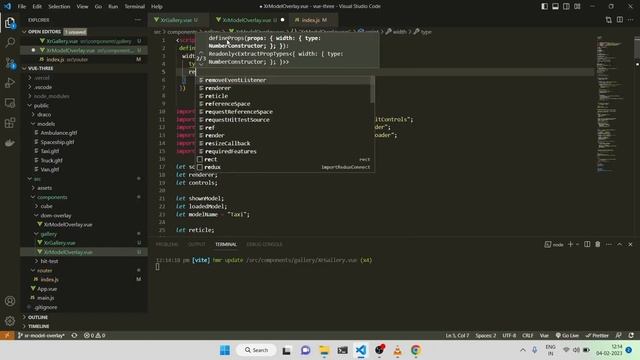 3d gallery with AR support | Webxr api, Three.js and Vue 3 смотреть онлайн