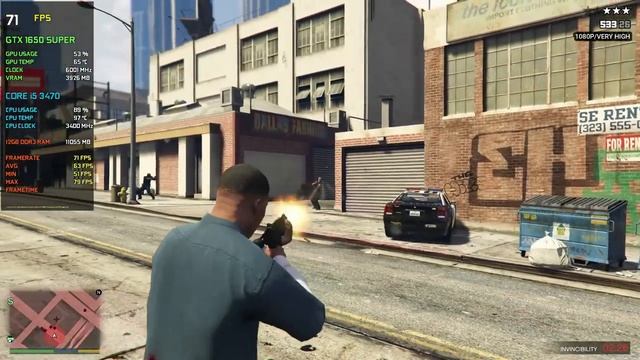 GTA V : GTX 1650 Super + i5 3470 - Very High Settings - 1080P смотреть онлайн