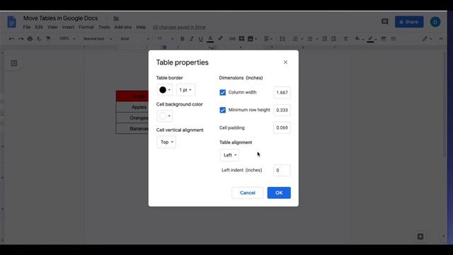 How to Center a Table in Google Docs смотреть онлайн