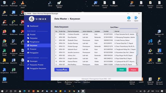 [Demo] Aplikasi Desktop Java Netbeans - SIMAK (Sistem Informasi Manajemen Keuangan) смотреть онлайн