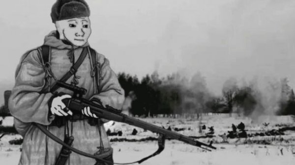 Wojak Finland soldier in winter war Säkkijärven polkka