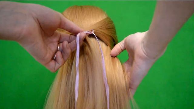Прическа Плетение косы лентой смотреть онлайн