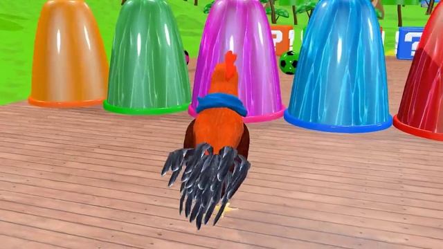 Chicken, elephant, hippopotamus, shiba dog, husky dog Fountain Crossing Animal Game смотреть онлайн