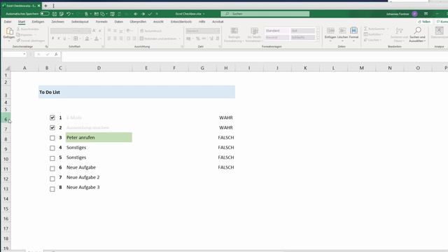 Checkboxes in Excel mit bedingter Formatierung (für To Do-Listen) I Excelpedia смотреть онлайн