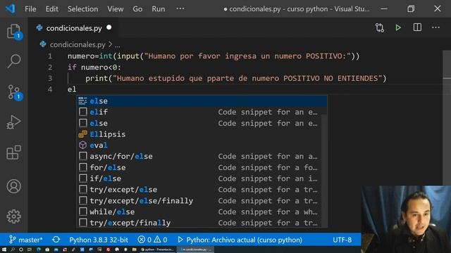 Python Condicionales if elif y else [19]???? смотреть онлайн