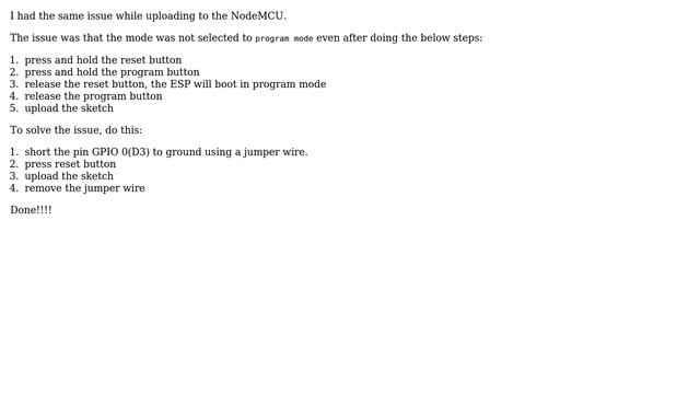 Arduino: error: espcomm_upload_mem failed when uploading a sketch (5 Solutions!!) смотреть онлайн