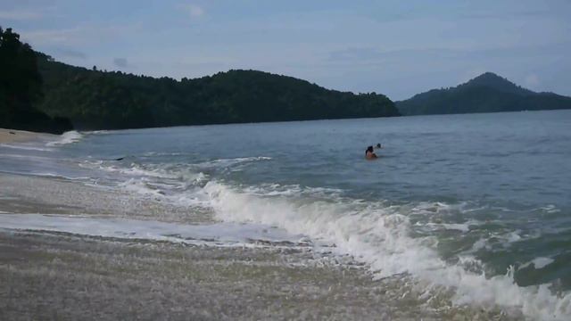 Langkawi.  Malaysia. Pantai Tengah. Лангкави. Малайзия.  Пляж Пантай Тенгах