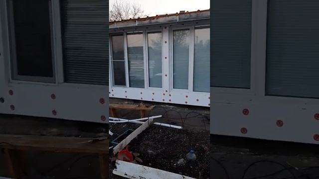 Пристрой на даче.Веранда.Летняя кухня. фасад из пенопласта смотреть онлайн