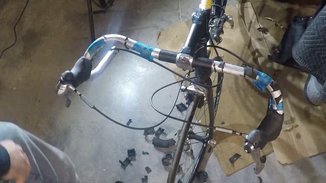 Removing The Bent Handlebars On The KHS Flite Bike