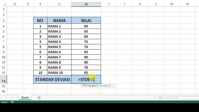 Cara menghitung standar deviasi dengan Excel смотреть онлайн