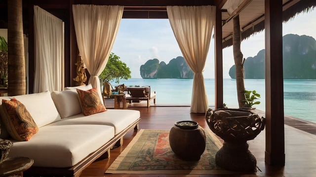 Tranquility in Paradise: Relaxing Rain Sounds Maya Bay Phi Phi Islands смотреть онлайн