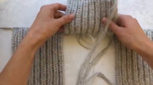 Тренд! ? Мастер-класс шапка-ушанка спицами! Самая простая модель шапки-ушанки и.mp4