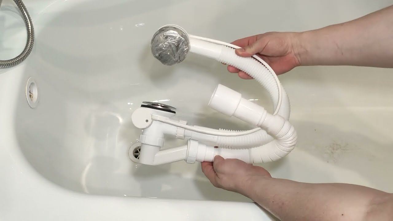 Установка сифон в ванной. Ремонт в ванной комнате