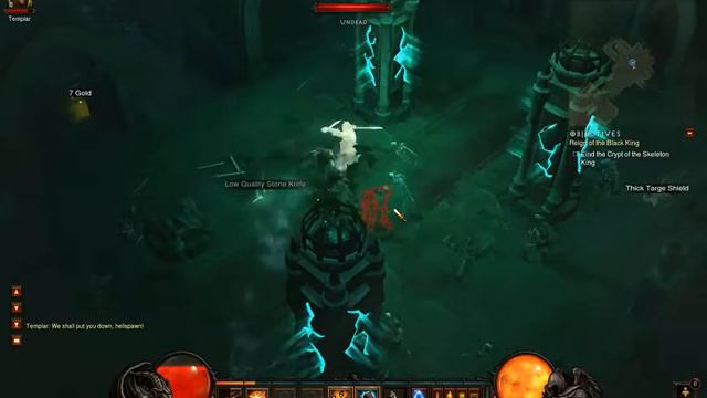 Diablo 3 Beta stress test Leoric Minion (Barb gameplay) смотреть онлайн