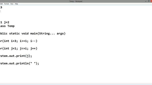 Number Pattern in Java- 5 смотреть онлайн